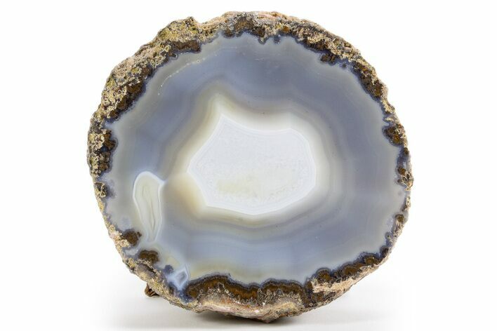 Las Choyas Geode With Blue Banded Agate - Mexico #324139